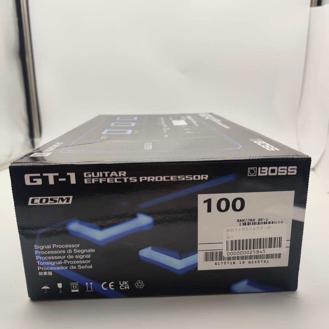 BOSS GT-1マルチエフェクターと純正ACアダプターPSA-100S2セット