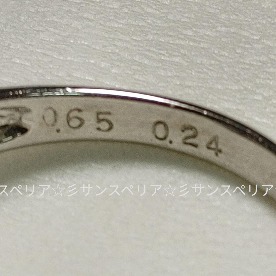 Pt900 ルビー0.65ctとダイヤ計0.24ctのクラシカルなリング