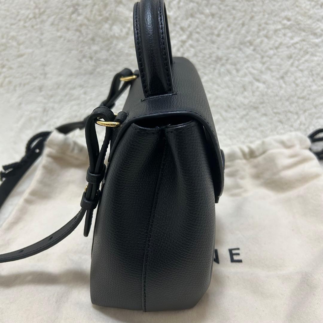 【未使用】ポレーヌ ヌメロ アン ナノ ブラック 2way ショルダーバッグ