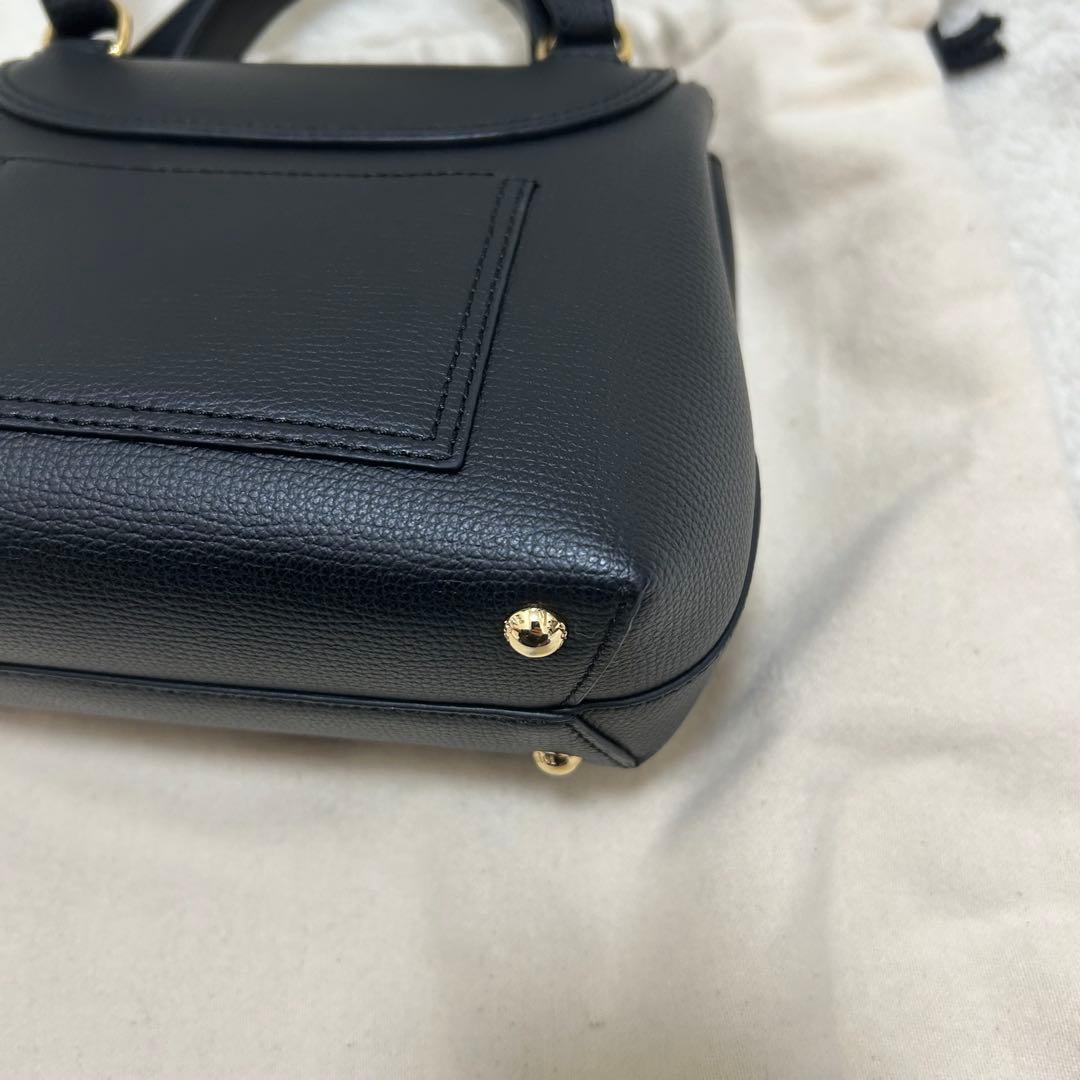 【未使用】ポレーヌ ヌメロ アン ナノ ブラック 2way ショルダーバッグ