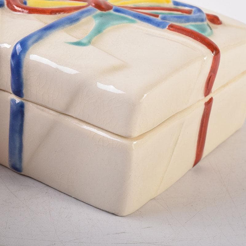 joshie　京焼　平安桐鳳造　仁清写玄猪包香合　共布共箱　V　R8150