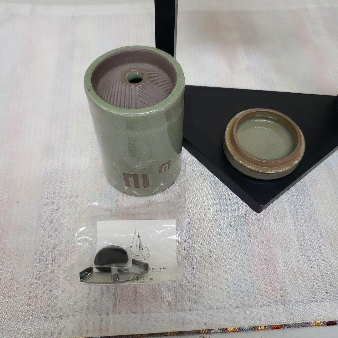 蔵出し特価香屏風　夢手書リバーシブル 香呂付き１５×１０×３５cm香台説明書付き