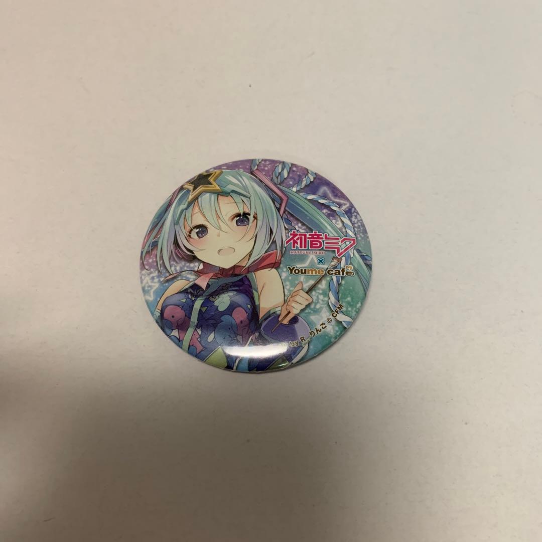 VOCALOID 初音ミク 缶バッジ Youme cafe スイパラ コラボ