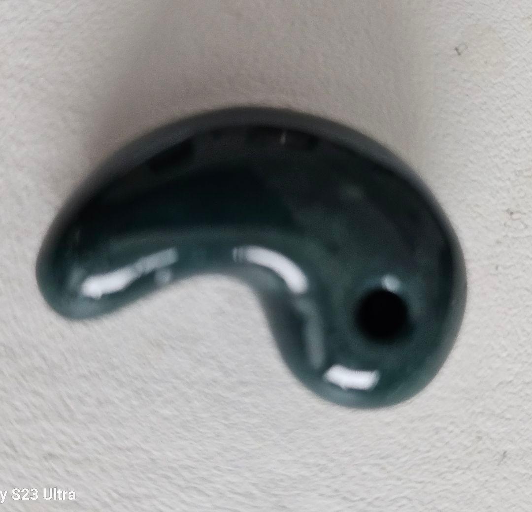 出雲瑪瑙　碧玉勾玉古代型　伝統工芸士作品　碧玉勾玉証明書付き