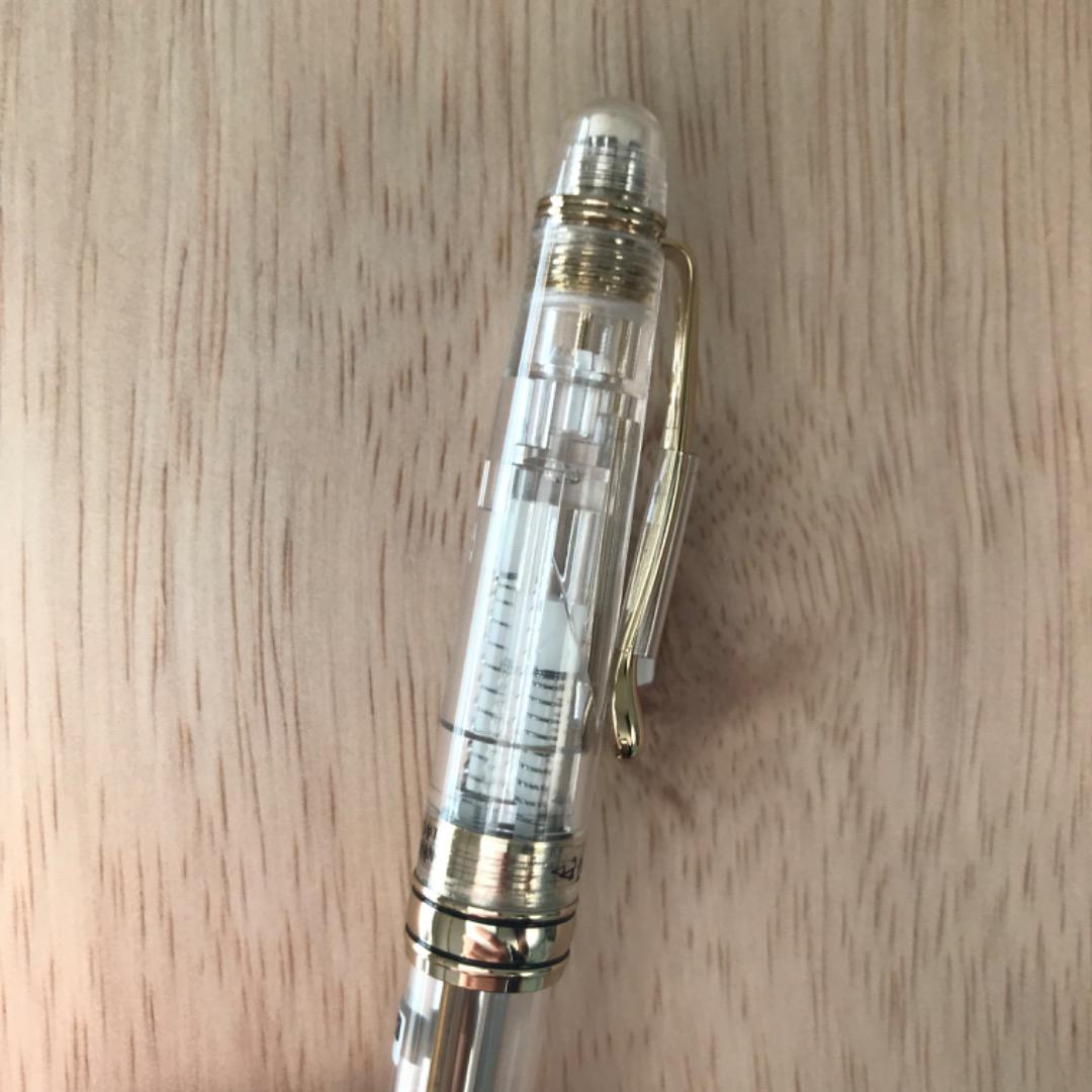 パイロット pilot 2+1 rv 廃盤 廃番 スケルトン 透明 クリア ペン