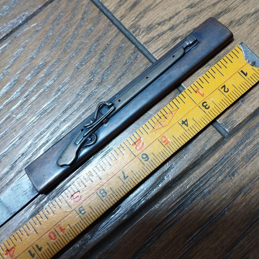 武具　笄．小柄セット　火縄銃図案　骨董品　刀装具　珍品