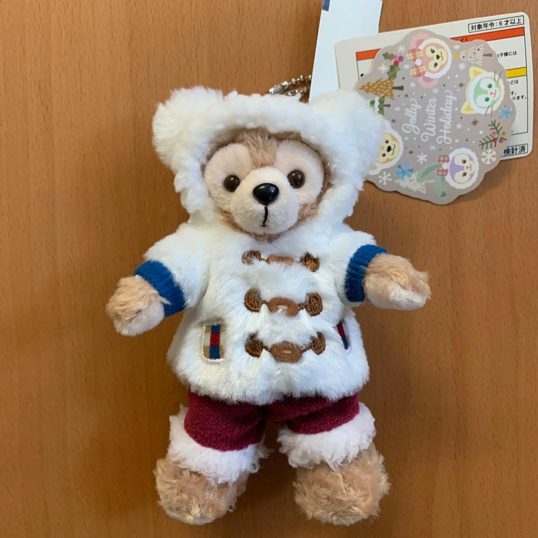 ウィンターホリデー ぬいぐるみバッジ ダッフィー 新品 タグ付き