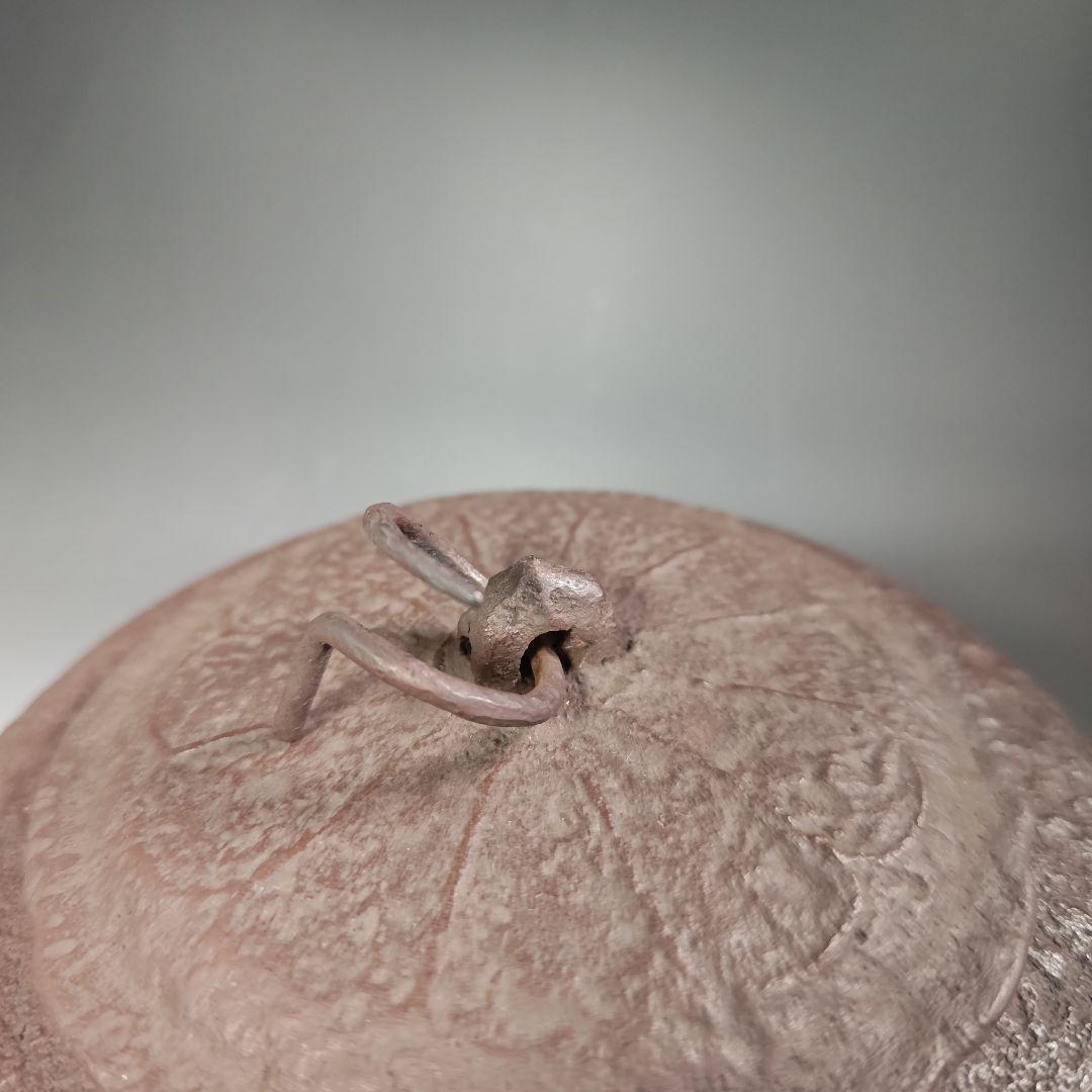 イ484 茶釜『釜師 畠春斎』『古天明筋釜 環・替蓋付 共