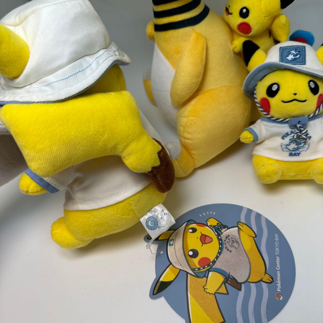 ぬいぐるみ デンリュウ　ピカチュウ　マリル ポケモンセンタートウキョーベイR