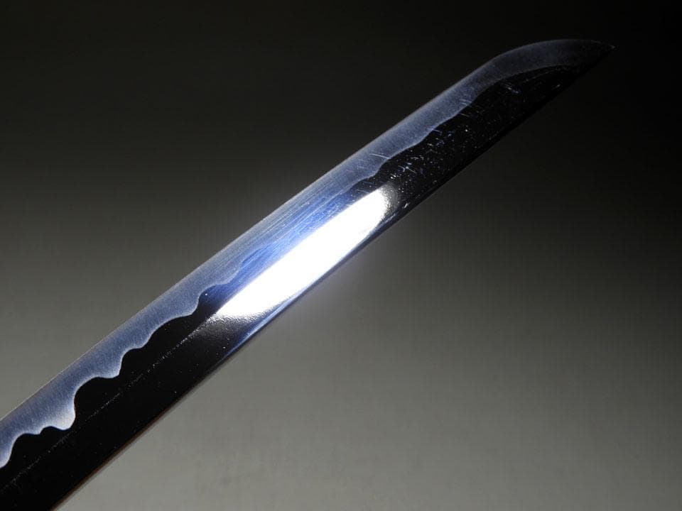 ●模造刀 金梨地 弦葉紋蒔絵糸巻太刀拵 大和刀 湾れ刃 リアル コスプレにも