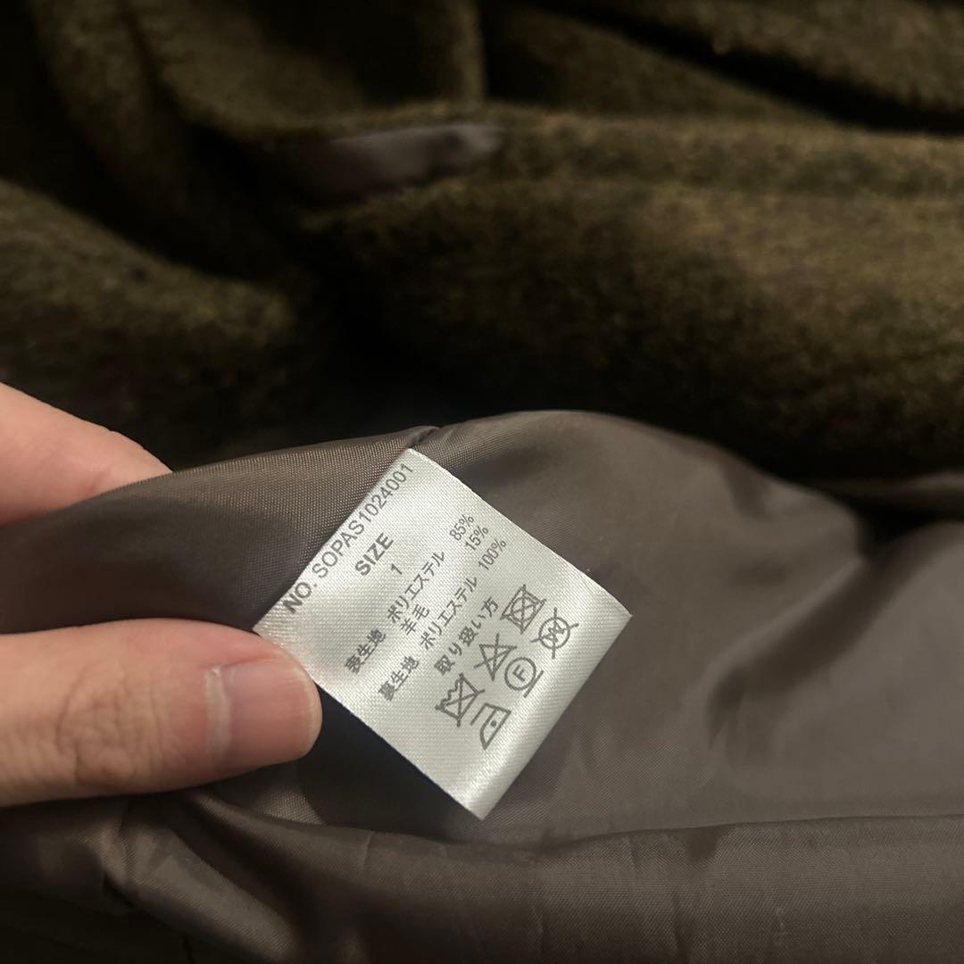 ジャケット・アウター soerte Wool Blend Shaggy Over Coat