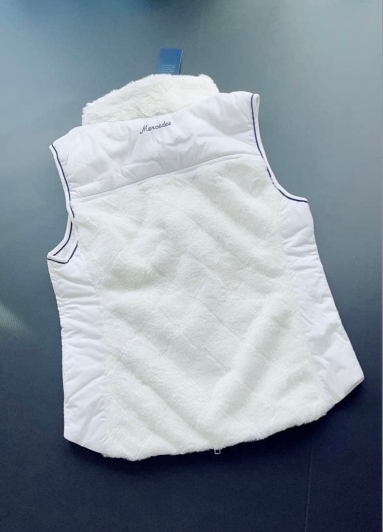 【美品】Callaway ベスト ホワイトLサイズ　キルティング