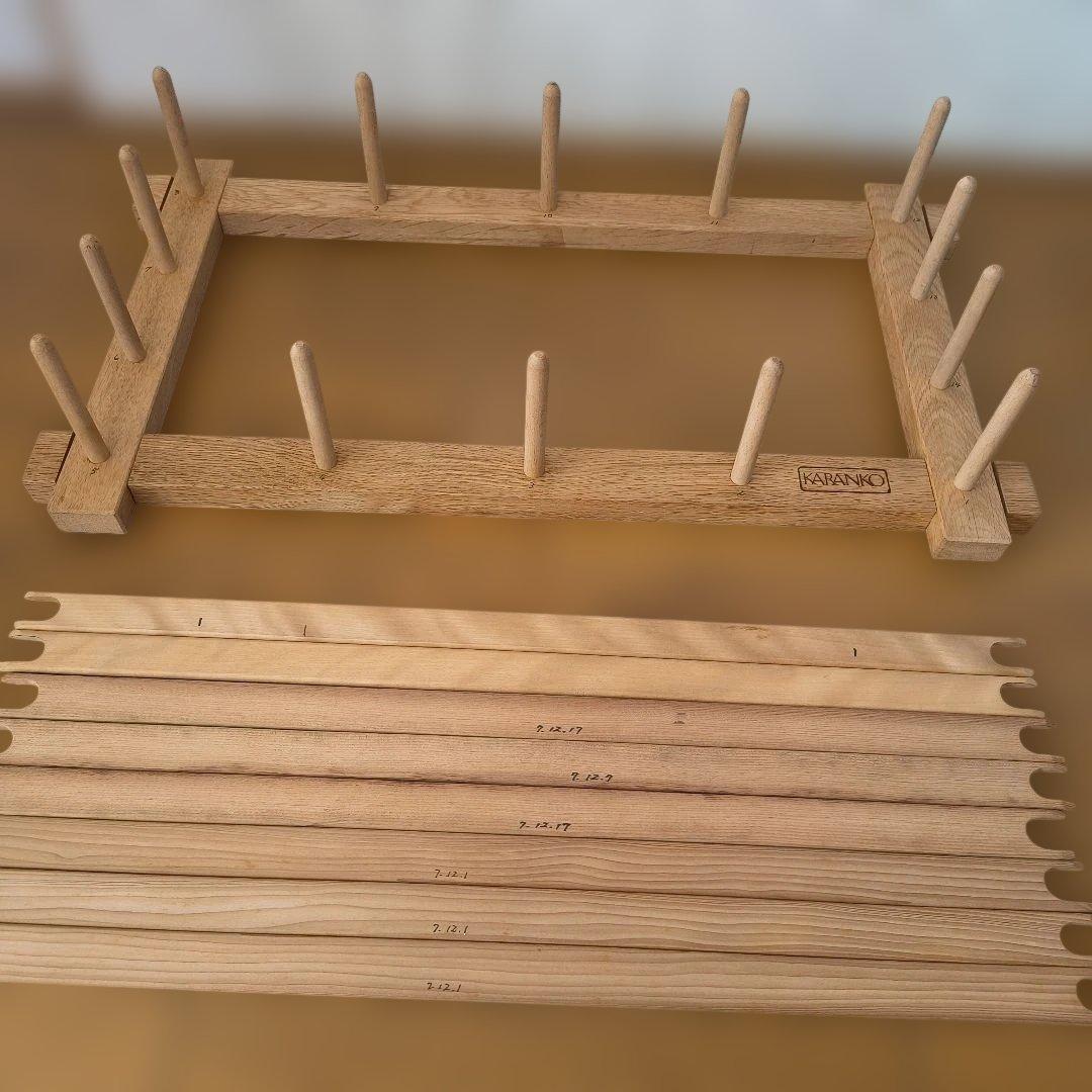 カランコLAタイプ ➕カランコ整経台➕綜絖筬スペアセット➕手織りを楽しむ本