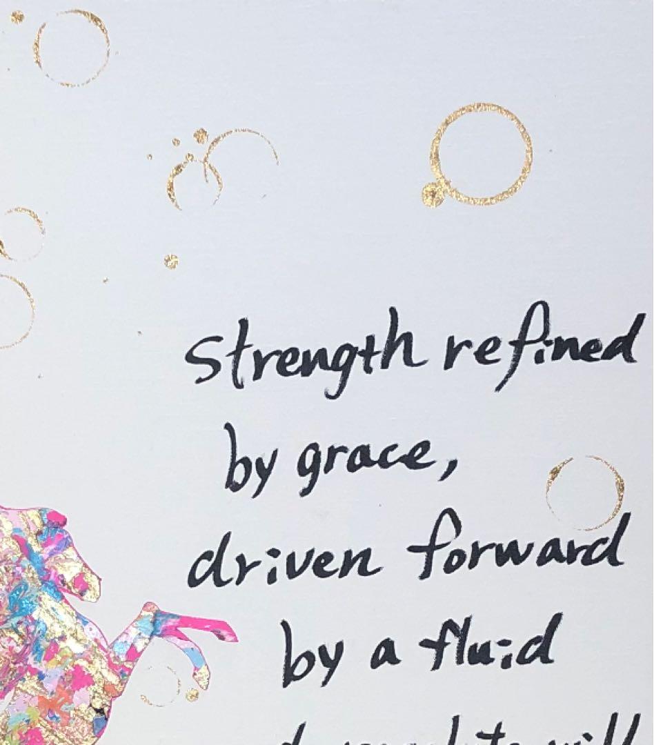 絵画　油絵　原画　一点物　馬　スタイリッシュ　アート　インテリア　F8