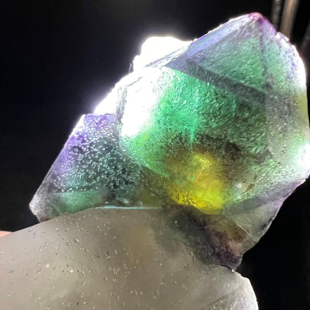 ナミビア エロンゴ産 クォーツ共生フローライト キャビネットサイズ