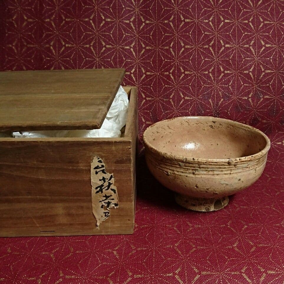 古萩 茶碗