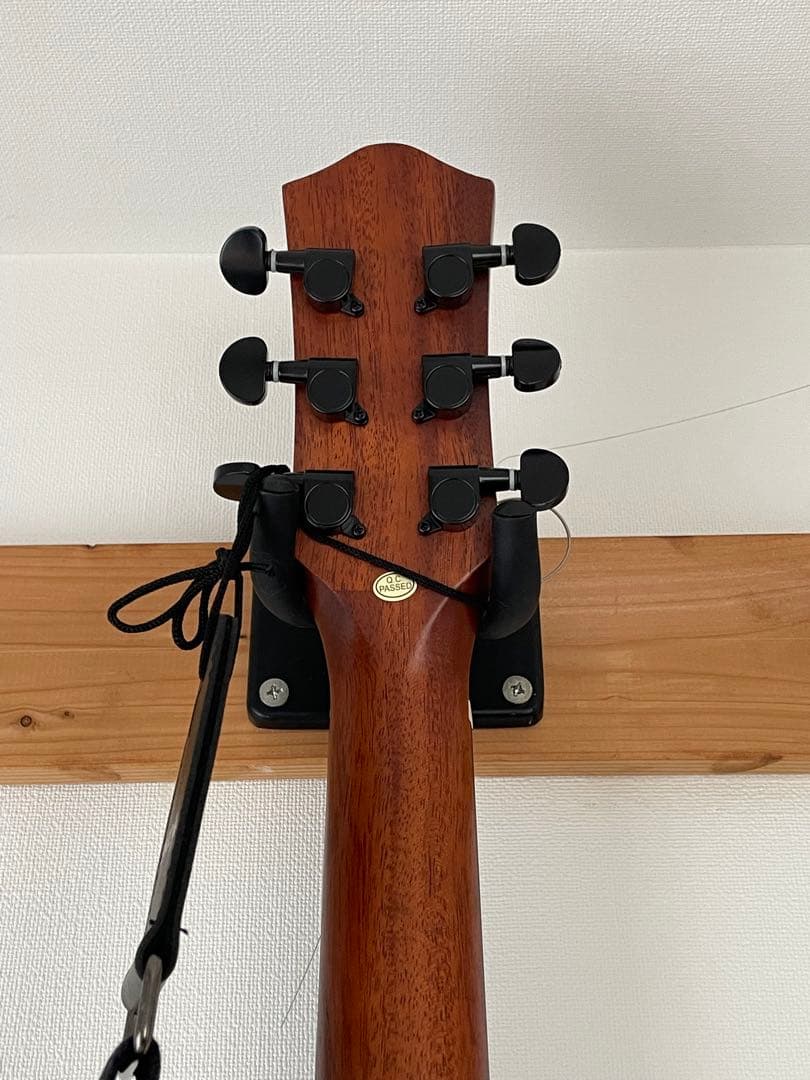 【美品】アコースティックギター 左利きレフトハンド ストラップ ソフトケース付
