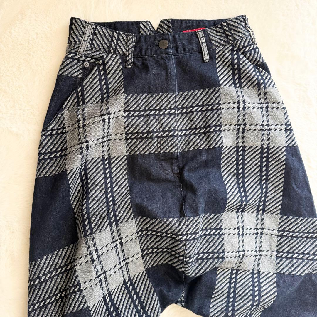 未使用級　ヴィヴィアンウェストウッド　サルエルパンツ　02 変形パンツ　チェック
