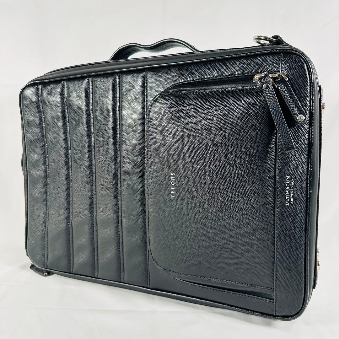 TEFORS ULTIMATUM 多機能 レザー ビジネスバッグ 3WAY 黒