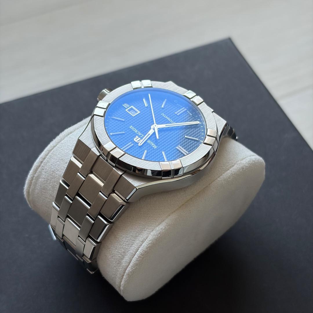 モーリス・ラクロア アイコン オートマチック 42mm ブルー 純正革ベルト付