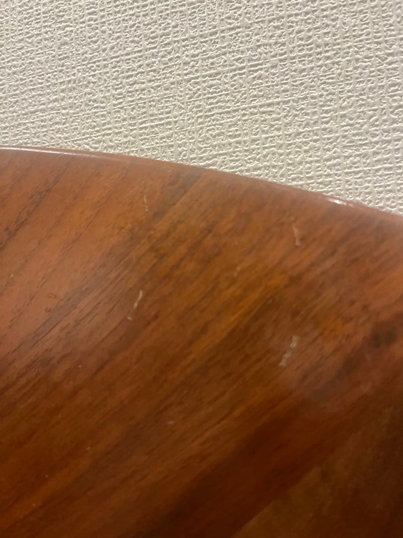 円形木製テーブル ウォールナット 直径100cm