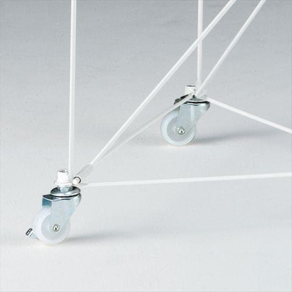 新品□簡単ネットワゴン90cm白色キャスター付ディスプレイ催事SALE販売