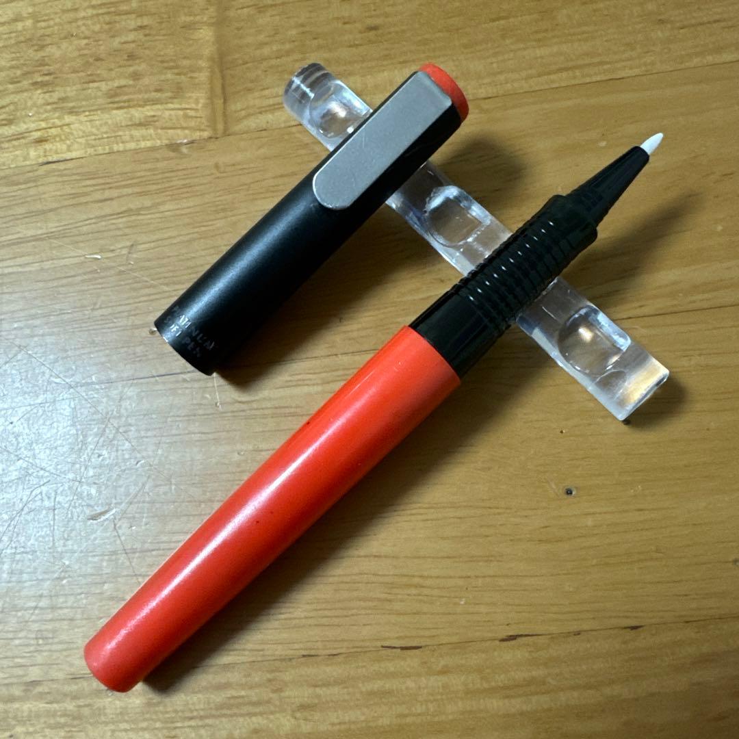 廃盤 プラチナ ソフトペン SN-800 採点ペン 赤軸 キャップ式 昭和