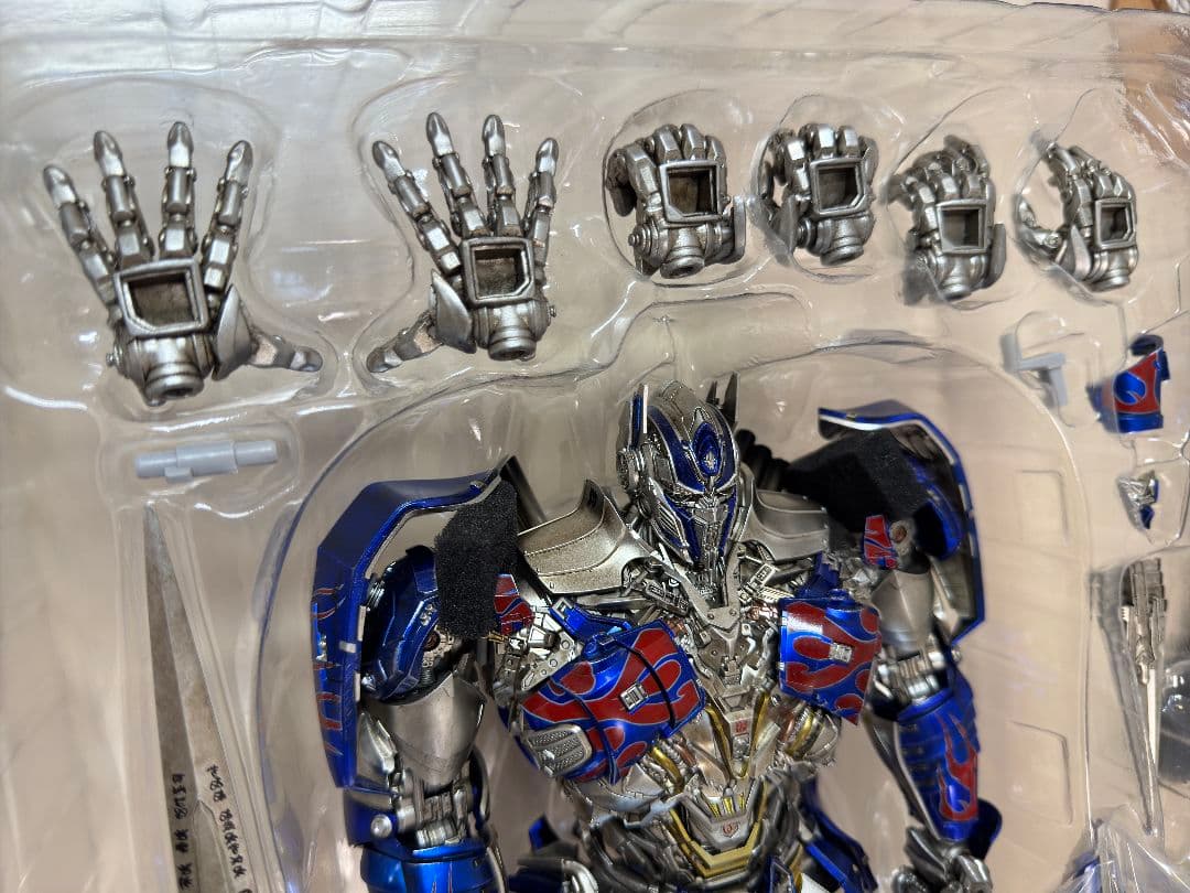 美品 DLX オプティマスプライム 最後の騎士王 threezero スリーゼロ