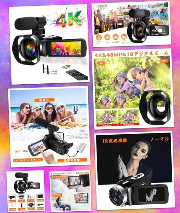 ❤4K・HDR/4800万超高画素ハイスペックモデル❣手軽にプロの動画撮影