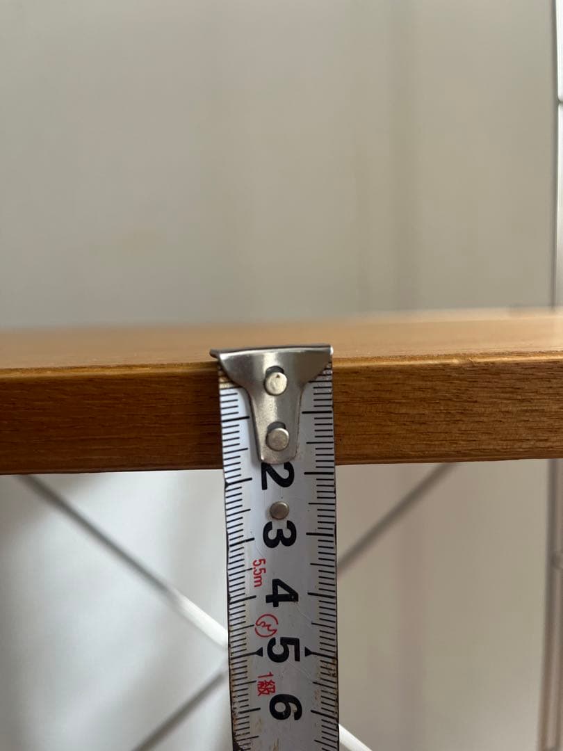 ハイツタナカ　無印良品　ステンレスユニットシェルフ オーク材　木製棚板