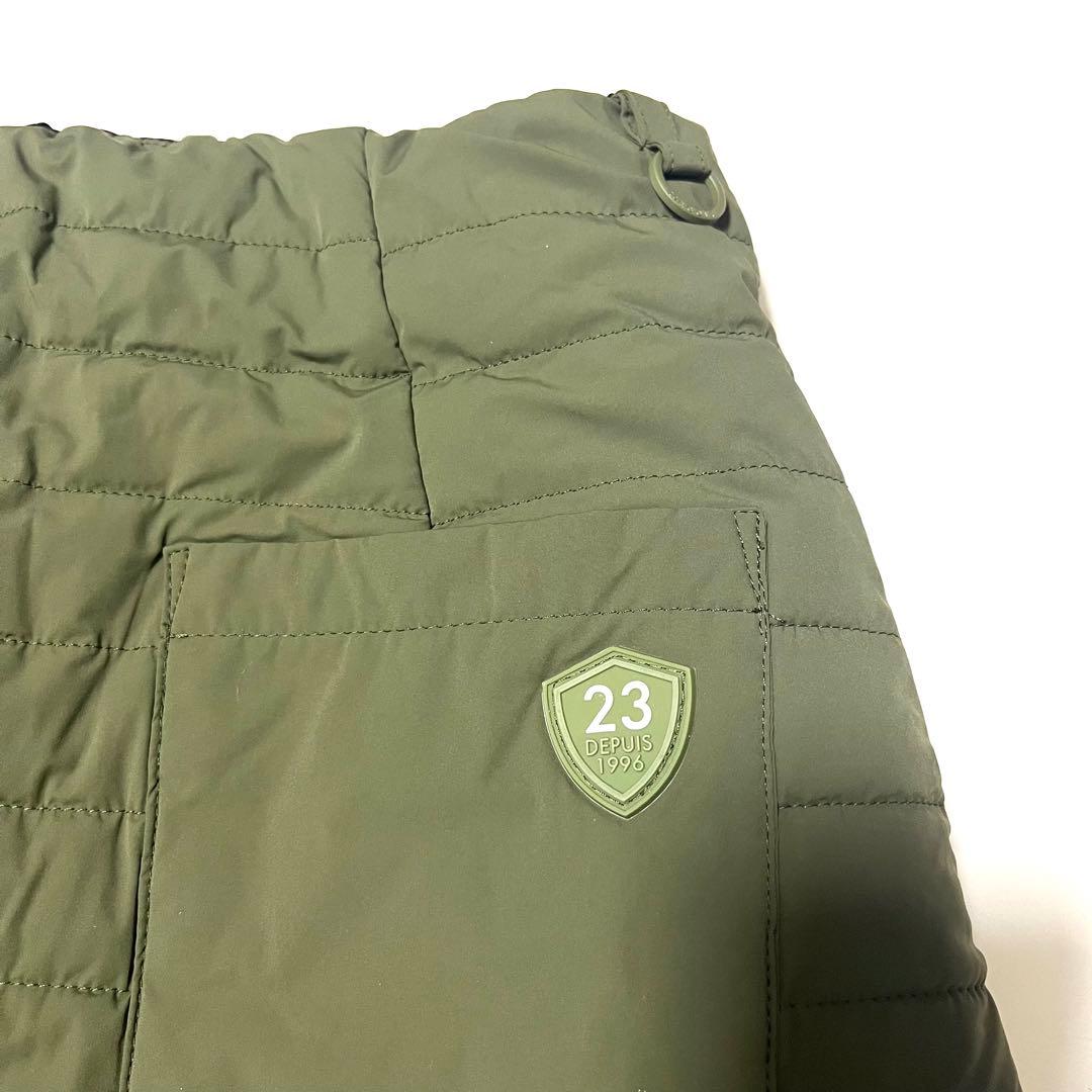 23区ゴルフ リバーシブル 中綿スカート ナイロンタフタファイバーボール 洗濯可