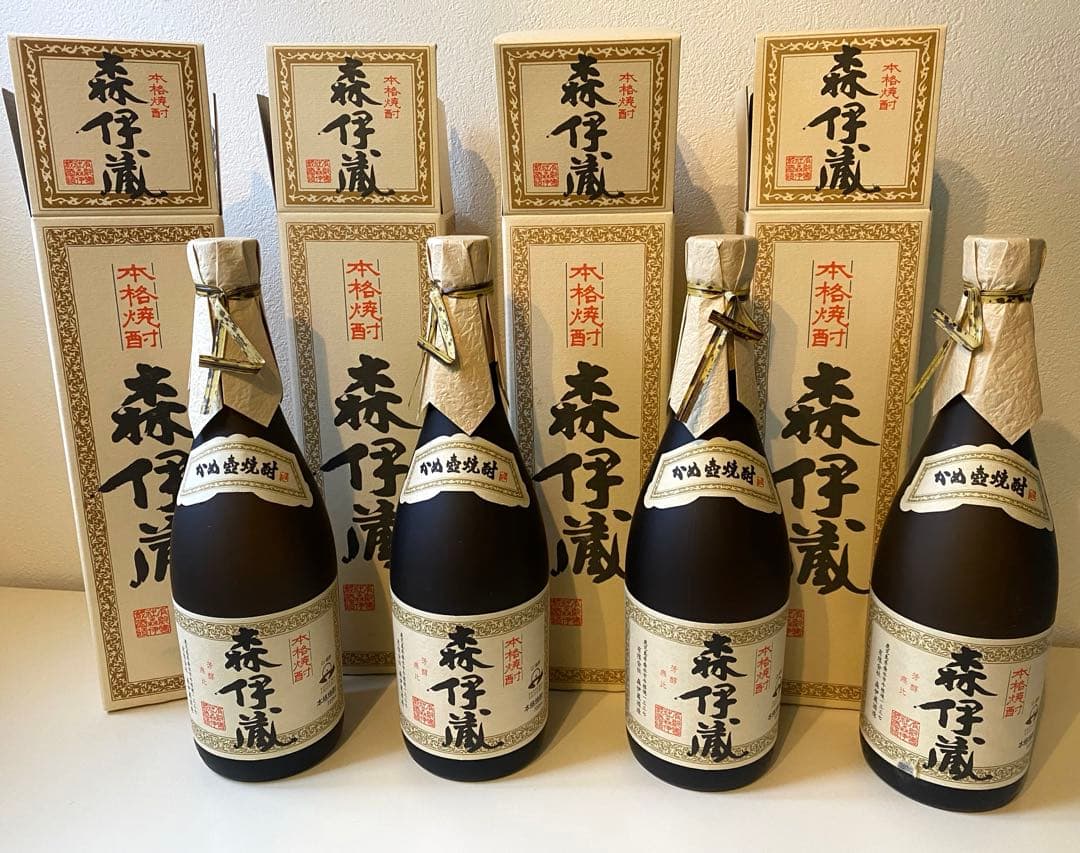 森伊蔵本格焼酎かめ壺焼酎720ml 4本セットJAL国際線機内販売