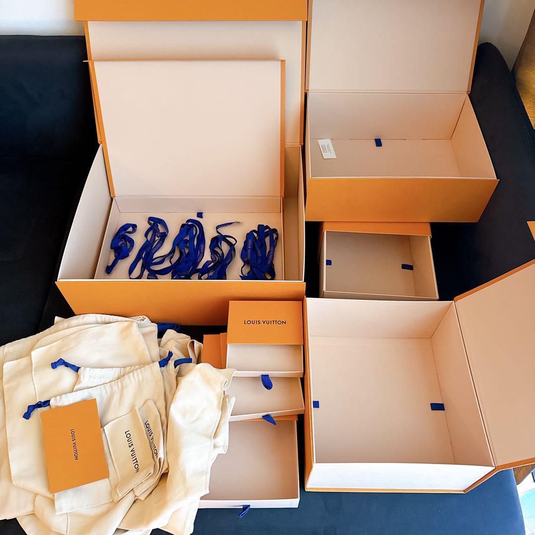 ルイ・ヴィトン 空箱8個 保存袋12個 リボン5点 合計25点