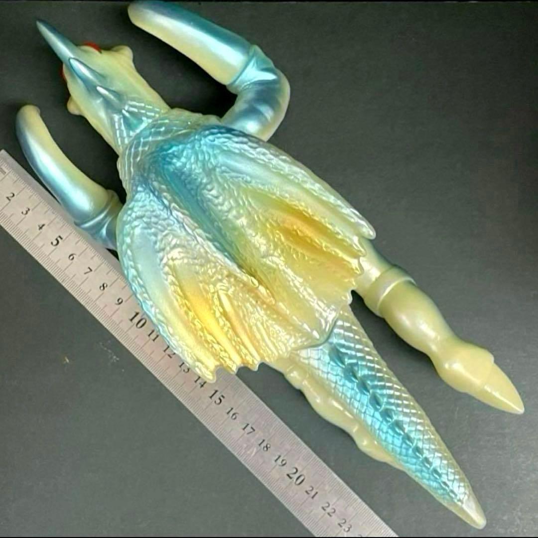 希少□ マルサン ガイガン 飛行形態 蓄光 ソフビ / 東宝 ブランド