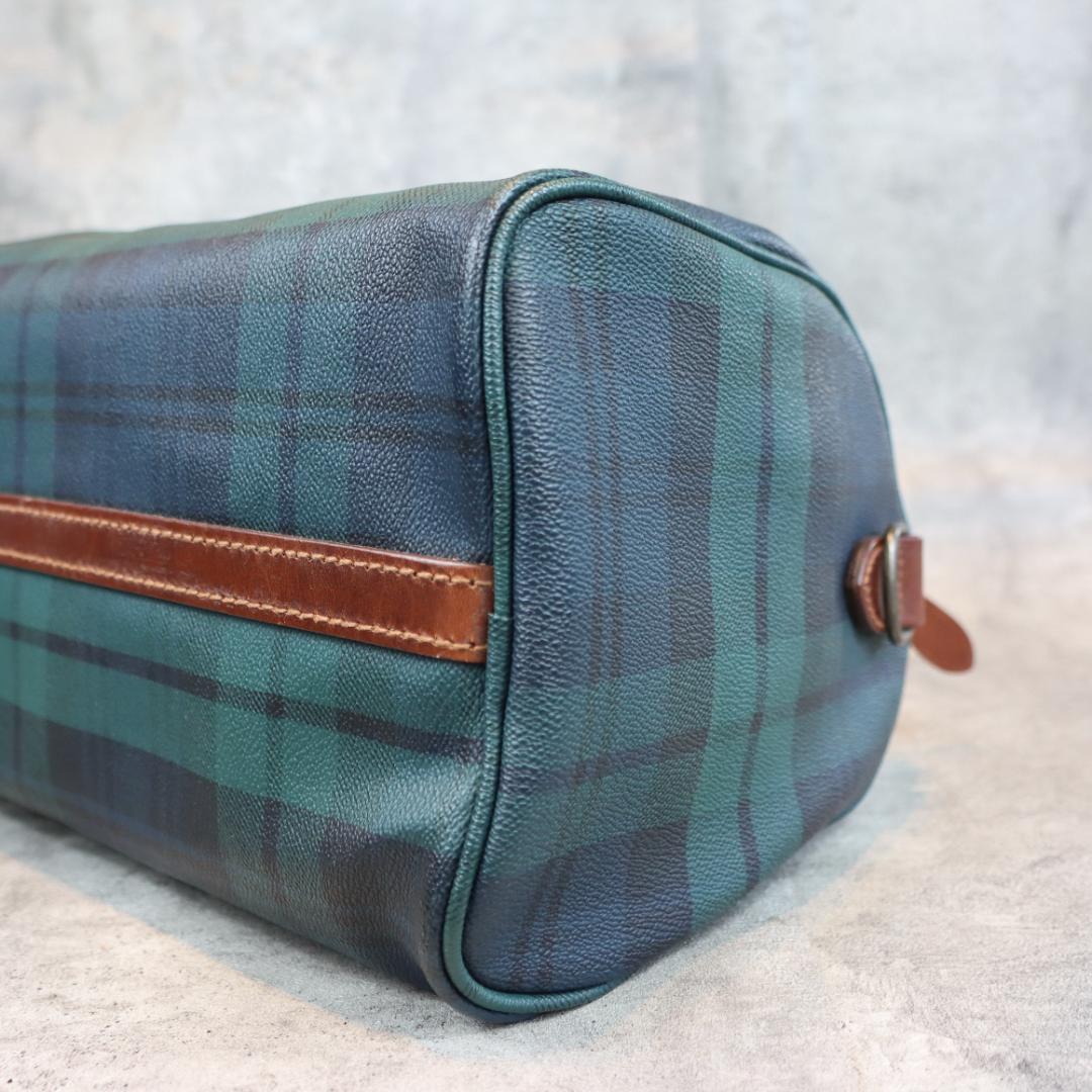 POLO RALPH LAUREN チェック柄 ハンドバッグ ボストン型