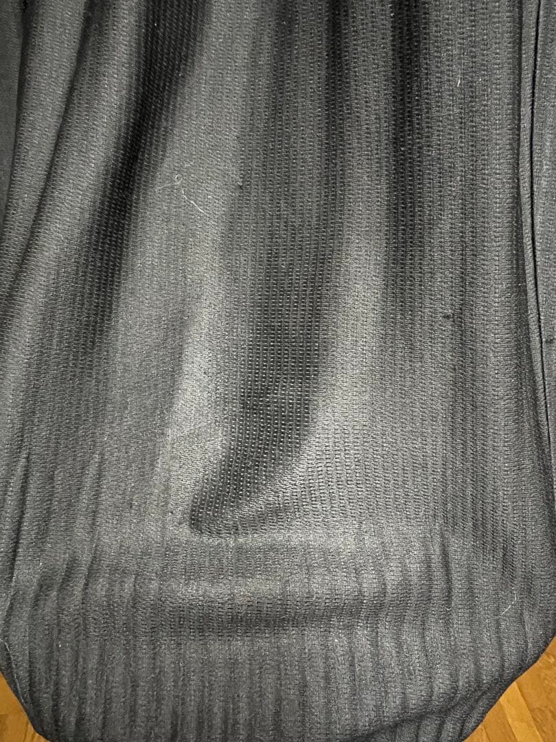 イッセイミヤケ ブラック プリーツ加工 サルエルパンツ サイズ:3