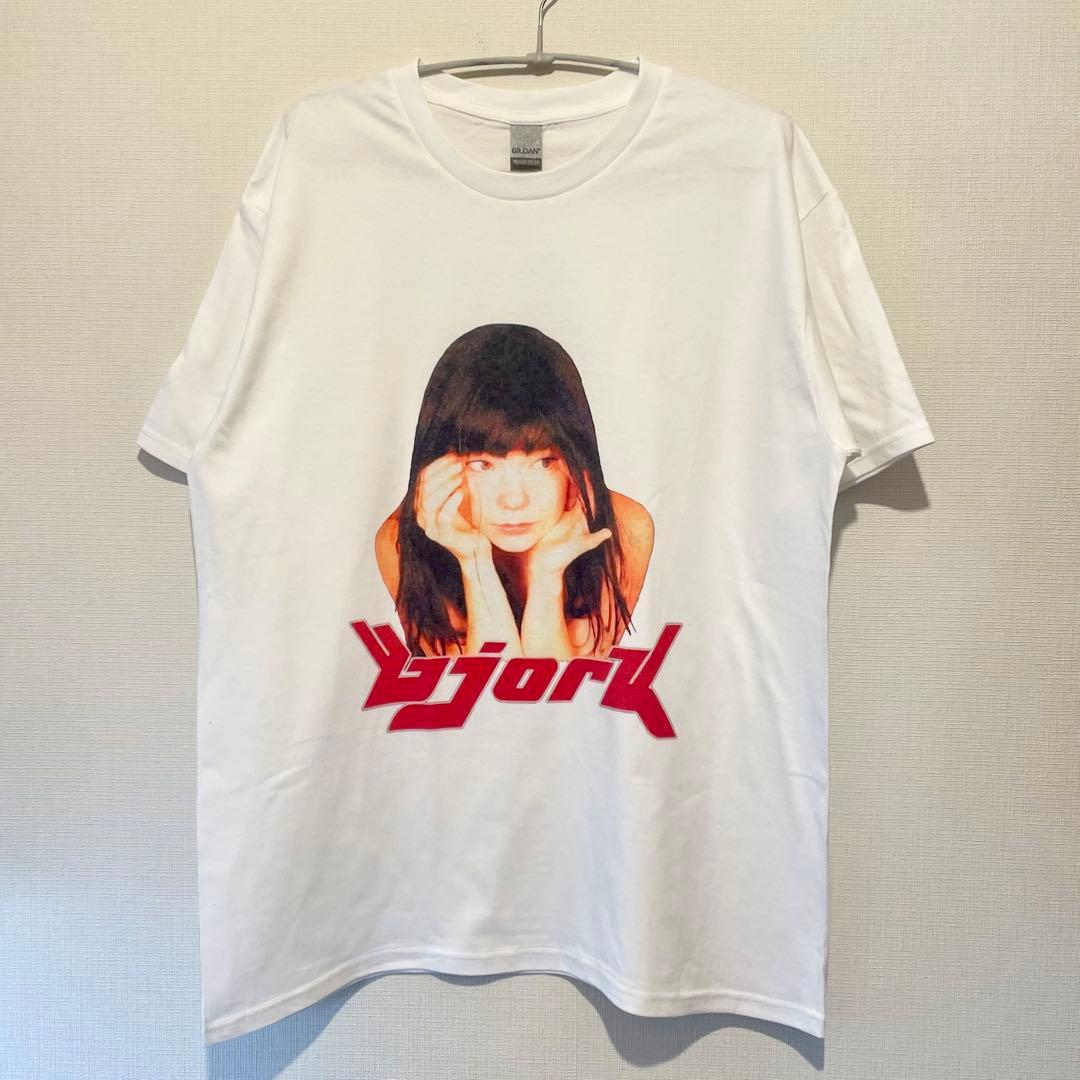 Bjork Tシャツ XLサイズ アイスランド ビョーク Tee ホワイト - メルカリ