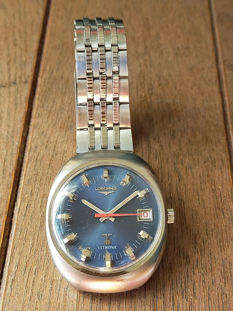 超希少レアカラー　ロンジンウルトロソニック音叉時計　稼働品