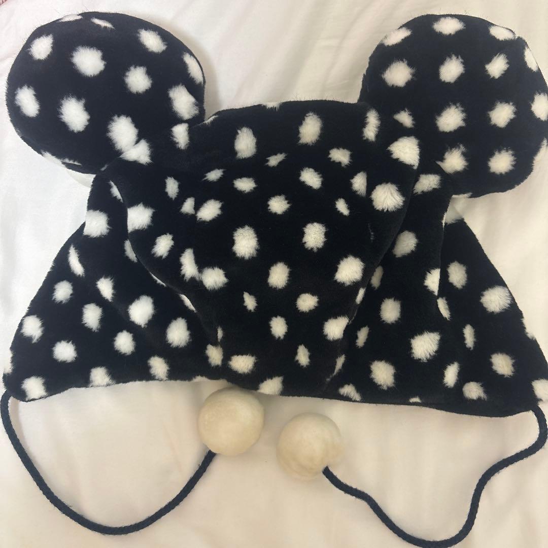 ドットファンキャップ ミニーファンキャップ 黒