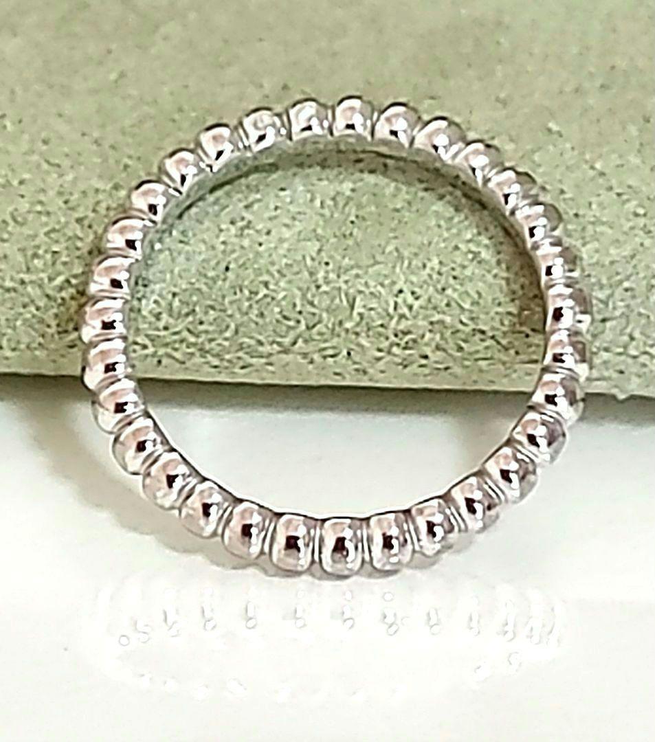 ヴァンクリーフ＆アーペル ペルレ18Kホワイトゴールドパールリング ピンキー41