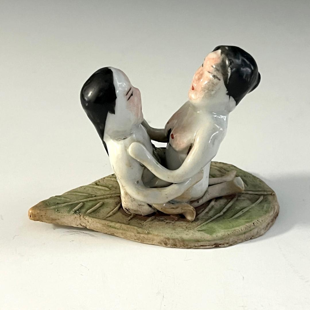 唐物 春画 色絵人物 春画人形 艶人形 中国美術 古玩 SN822a