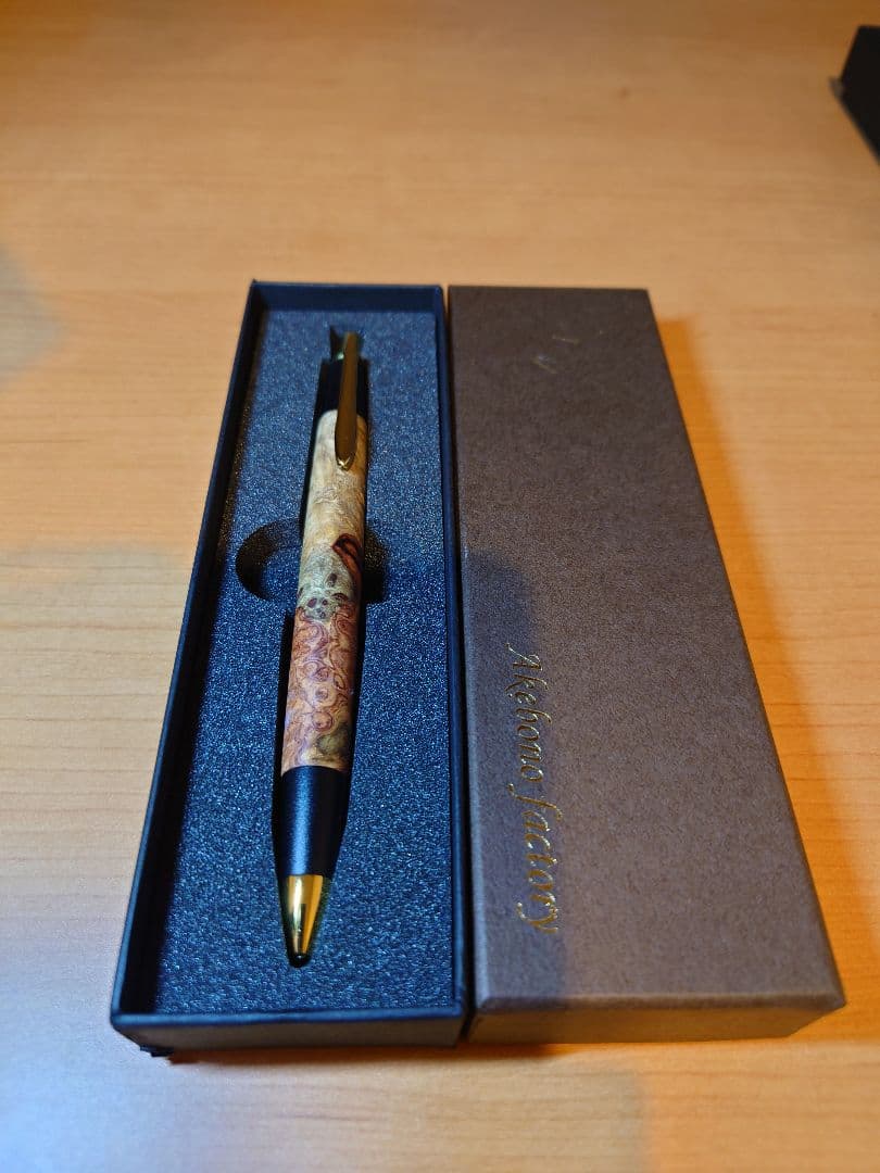 あけぼの工房　花梨瘤紅白　プレミアムグレード　シャープペンシル　芯径0.5