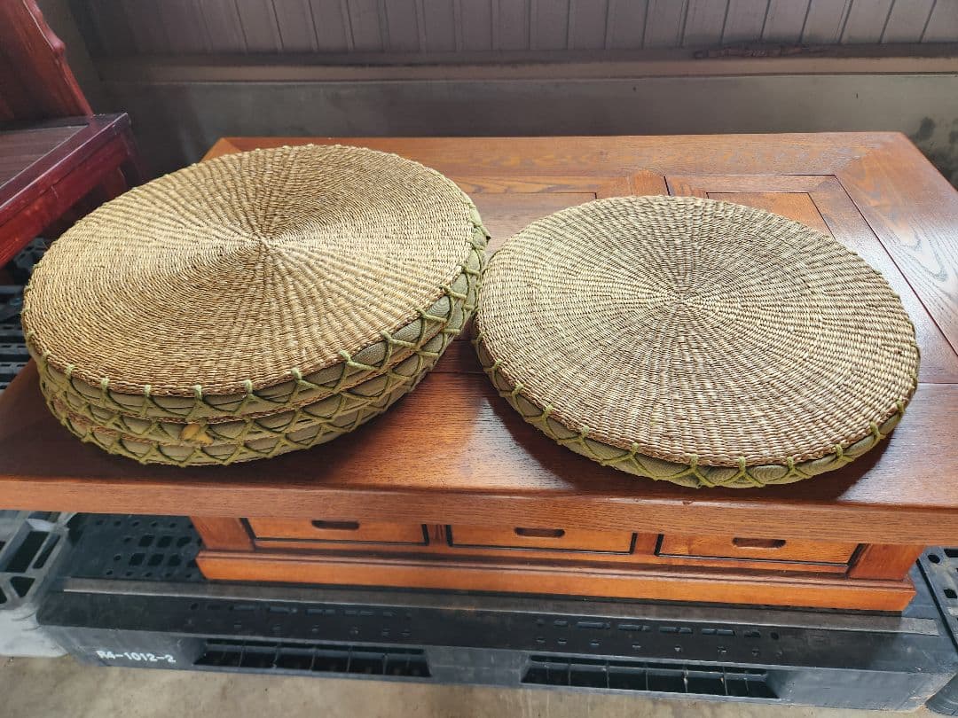 長火鉢美品✨囲炉裏テーブル昭和レトロ火鉢古民家家具希少い草座布団付き