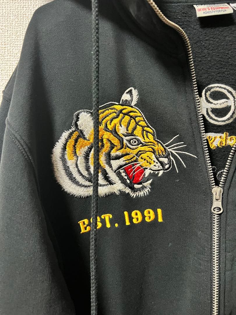 TEDMAN テッドマン刺繍　TIGER&TED アメカジ バイカー パーカー