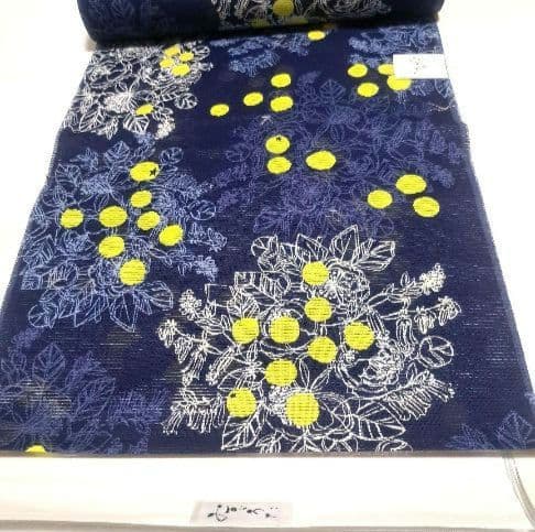 No.5304　浴衣　金子みすず　綿絽　着物　反物　新品未使用