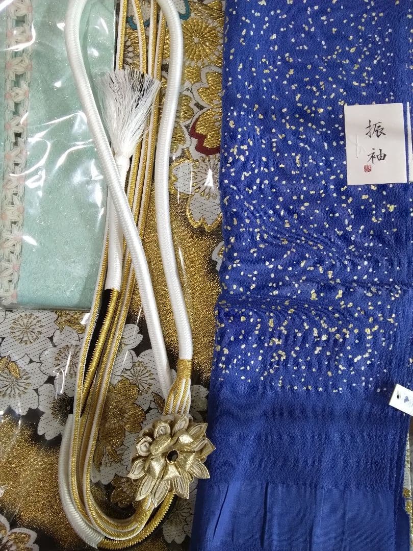 振袖フルセット、鈴乃屋、成人式、重ね衿、帯揚げ帯締め、西陣袋帯