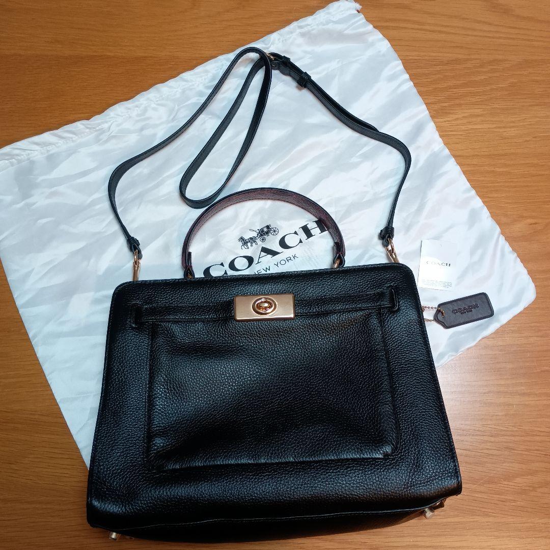 【新品未使用開封のみ】COACH コーチ ハンドバック ショルダー付◎ネット現行