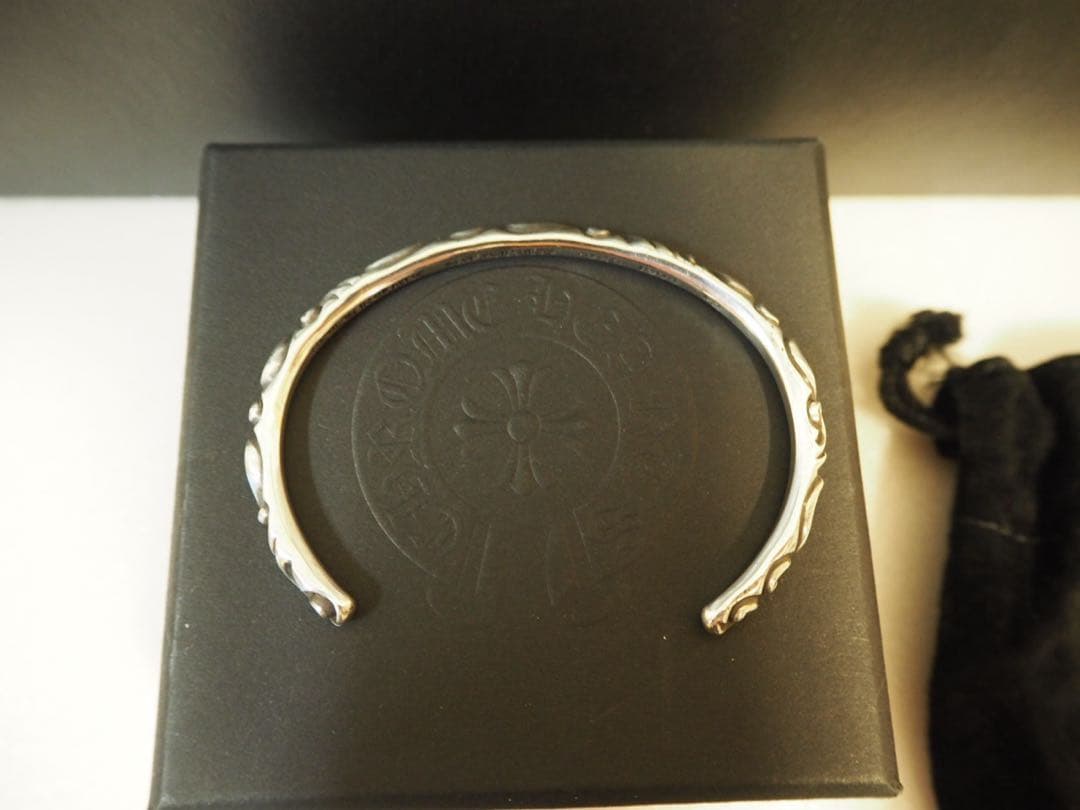 Chrome Hearts クロムハーツ スクロールバンド　バングル シルバー
