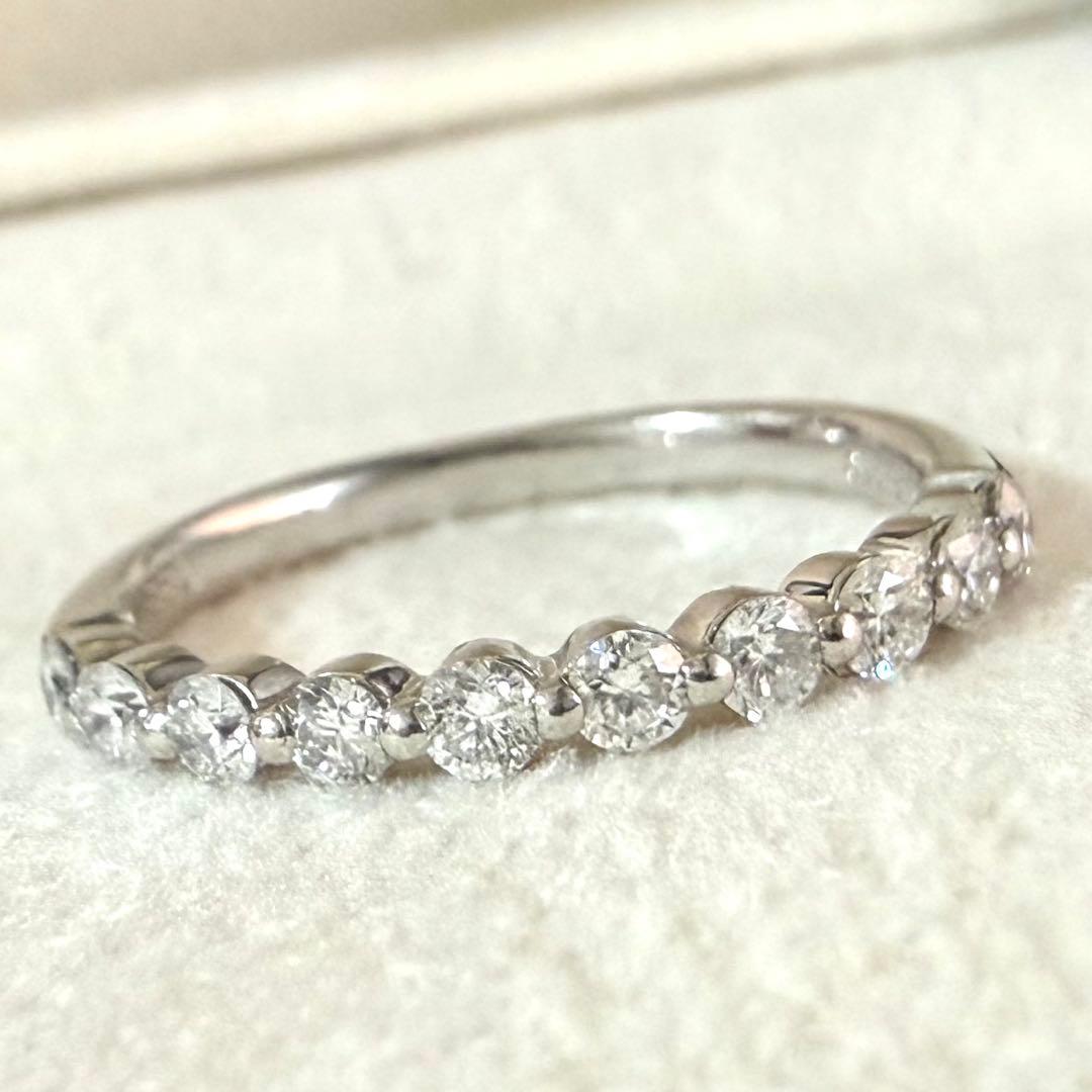 ヴァンドーム青山 ハーフエタニティ　ダイヤモンド リング プラチナ 0.33ct