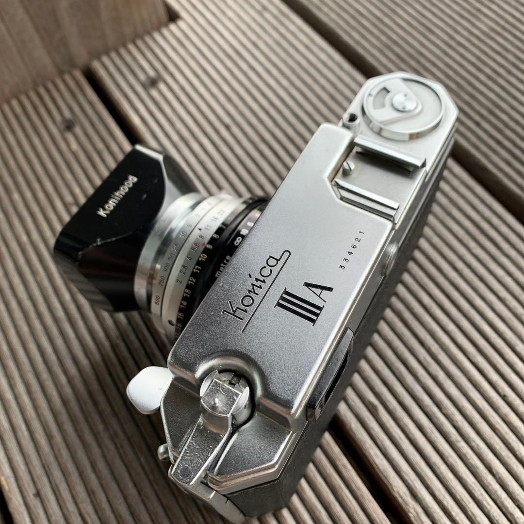 コニカ Konica ⅢA 48mm f2 純正フード付き 作例有り - メルカリ
